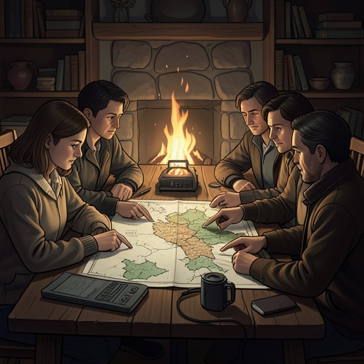 The Children of the Duquet Line from "Barkskins". This flow traces the family’s repeated attempts to transmit identity and inheritance across adoption, migration, mixed ancestry, and separation.