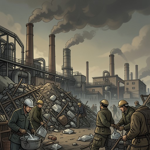 The Many Costs of Progress from "Barkskins". This flow traces how inventions that accelerate extraction also create new hazards, waste, and forms of dependence.