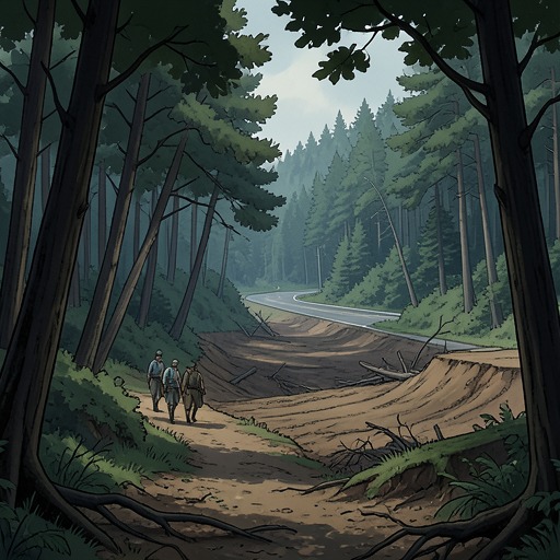 The Long Decline of Mi’kmaw Land from "Barkskins". This flow follows the escalating loss of Mi’kmaw territory, subsistence, and cultural continuity under colonial settlement and industrial forestry.