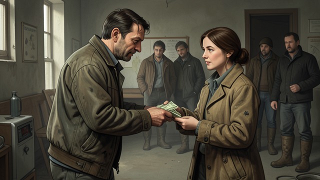 Help During Redrick’s Imprisonment from "Roadside Picnic". Help During Redrick’s Imprisonment Supporting Guta Richard Noonan visits Guta when Redrick is in prison and brings money and practical help.