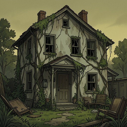 The Plague Quarter’s Legacy from "Roadside Picnic". This flow traces the lasting physical and psychological changes left by the Visitation in Harmont’s neighborhoods.