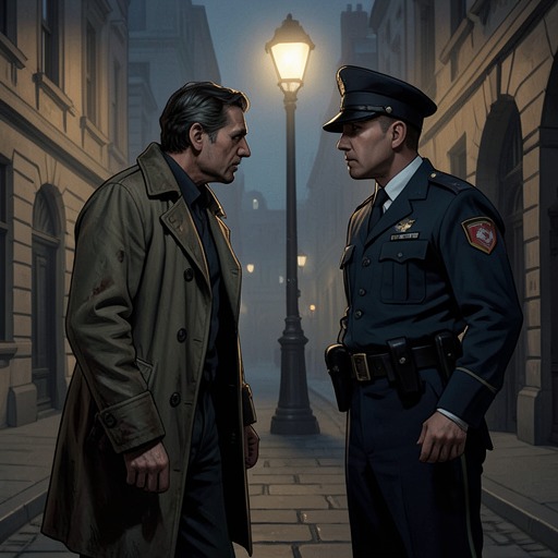 Redrick and Captain Quarterblad from "Roadside Picnic". This flow traces the repeated contest between Redrick’s illegal activity and Captain Quarterblad’s authority.