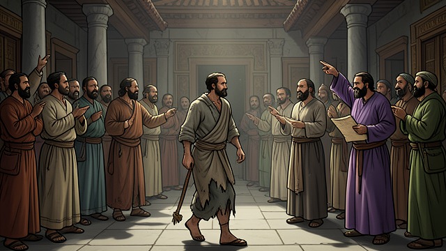 Healing Draws Attention from "Acts of the Apostles". A Healing Becomes Public Testimony An encounter at the Temple Peter and John meet a person who asks for alms.