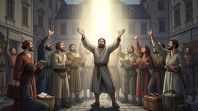 Pentecost Witness from "Acts of the Apostles". A Community Finds Its Voice The Spirit gathers listeners The disciples receive the Holy Spirit and speak so that people from many lands can understand them.