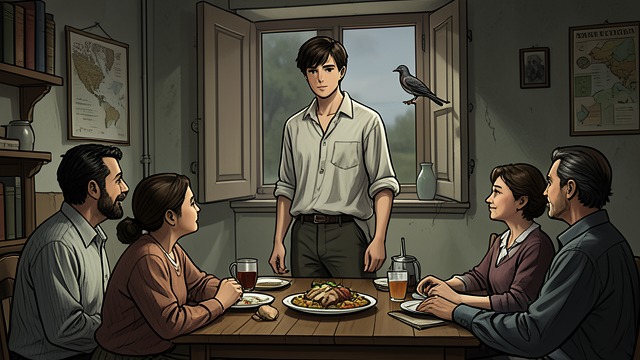 Ralph’s Refusal of Privacy from "Night and Day". A Room Fought For Family pressure Ralph returns to a crowded Highgate home where even eating alone can become a conflict.