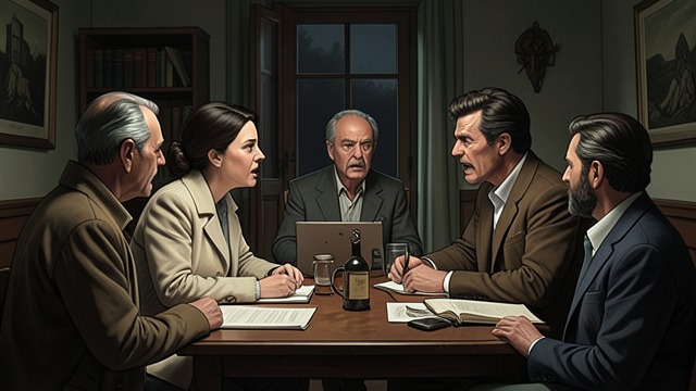 The Family Comes Alive from "Night and Day". Shared Argument An opening through debate The siblings argue about household rules and individual liberty, and Katharine joins in with unexpected energy.