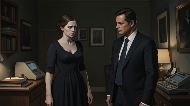 Katharine’s First Withdrawal from "Night and Day". A Break in the Courtship A private rejection Katharine tells William she never loved him and that their marriage would be a farce.