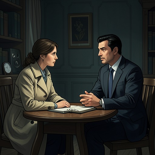 The Christmas Conversation with Henry from "Night and Day". This flow traces Katharine Hilbery’s confidence with Henry Otway and the questions about marriage and private ambition she struggles to voice.