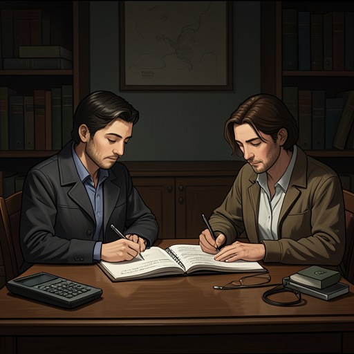 William and Cassandra’s Literary Courtship from "Night and Day". This flow traces how William Rodney and Cassandra Otway build intimacy through writing, conversation, and a shared recognition of beauty.