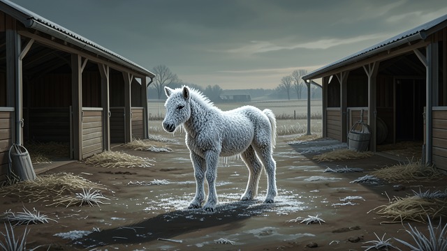 The Empty Pasture from "Fever Dream". The Empty Pasture A vanished herd Omar finds that every horse is gone except a frozen young foal.