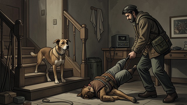 The Waiting Dog from "Fever Dream". The Waiting Dog A silent vigil A dog reaches David’s stairs and remains there for much of the afternoon.