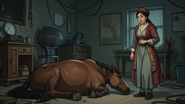 The Poisoned Stallion from "Fever Dream". The Poisoned Stallion Sudden swelling The borrowed stallion becomes grotesquely swollen and struggles to breathe.