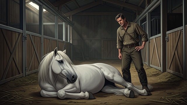 The Stallion’s Collapse from "Fever Dream". The Stallion’s Collapse Business and dread Omar finds the stallion swollen and gravely ill, and calls for help.