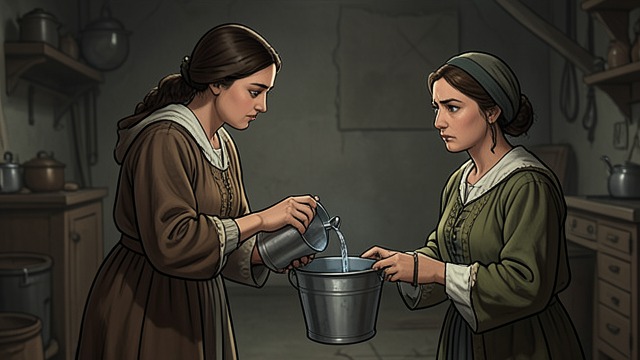 Water That Smells Wrong from "Fever Dream". Water That Smells Wrong An early warning Carla offers water from her buckets because she says the tap water smells unusual.