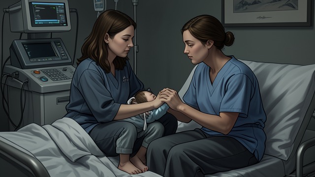 Hands Held at the Clinic from "Fever Dream". Hands Held at the Clinic Mutual dependence Nina rests her hand on Amanda’s while both sit weakly on the cot.