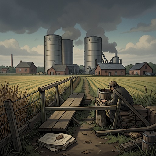 The Farm’s Hidden Hazard from "Fever Dream". The farm setting and delivery of chemical drums place Amanda and Nina’s personal crisis within a larger landscape of agricultural contamination.