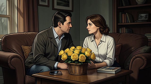 The Yellow Roses from "Always". The Yellow Roses A ritual of closeness Jake brings Sara yellow roses each Friday, and the couple uses their time together to discuss the week.