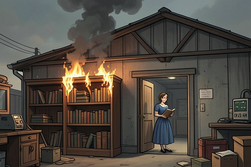 Cabestany warehouse fire from "The Shadow of the Wind". The Cabestany warehouse fire was the deliberate destruction of the publisher’s remaining stock of Julian Carax’s novels after a failed attempt to buy it.