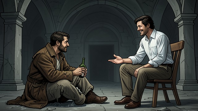A Night Under the Arches from "The Shadow of the Wind". The Dispossessed Man Daniel Meets a Stranger After being beaten by Neri, Daniel meets Fermín beneath the arches and accepts his wine and companionship.