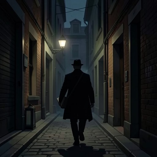 The Hunt for Laín Coubert from "The Shadow of the Wind". This flow tracks how the mysterious book burner turns out to be Carax himself, while Fumero exploits the legend to pursue him.