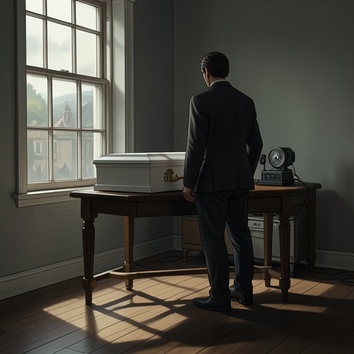 The Motif of the White Coffins from "The Shadow of the Wind". This flow tracks the novel's recurring coffin imagery as grief becomes an image Daniel can recognize and finally survive.