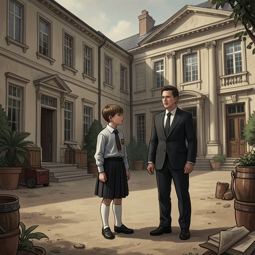 Fumero's Rise and Fall from "The Shadow of the Wind". This flow follows Fumero from a damaged schoolboy into a powerful agent of violence and finally to his death at the mansion.