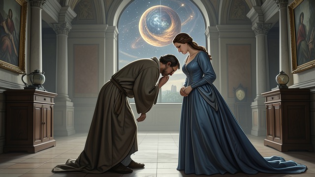The First Recognition from "The Blazing World". The First Recognition Awe at the Stranger The Emperor mistakes the Lady for a goddess and responds to her with worshipful admiration.