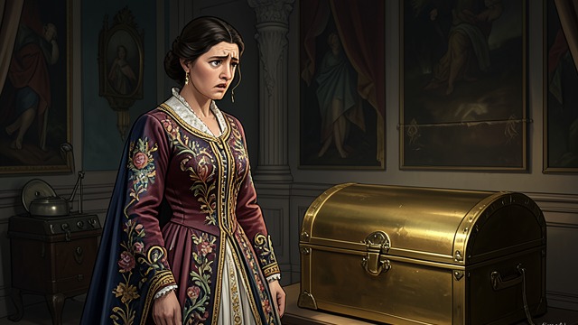 A Request for Wealth from "The Blazing World". A Request for Wealth The Unused Treasure The Duchess wonders why the Empress does not enrich her family with the vast gold available in the Blazing-World.
