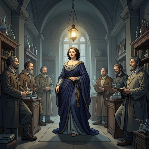 The Empress's Search for Knowledge from "The Blazing World". This flow traces the Empress's questions about nature and supernatural matters, and the limits she encounters in both.