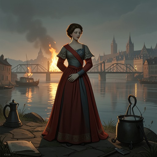 The Lady's Accession as Empress from "The Blazing World". This flow follows the Lady's reception at Paradise and her rapid transformation into the sovereign of a new world.
