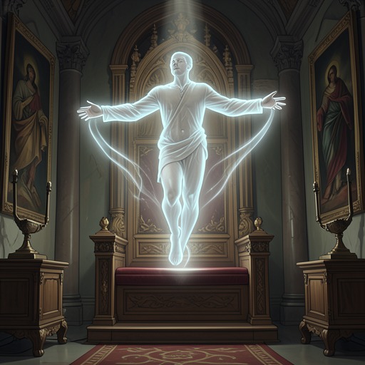 The Empress's Spiritual Mobility from "The Blazing World". This flow traces the unusual separation of the Empress's soul from her body and the negotiation between mobility and responsibility.