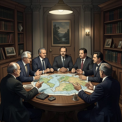 The Virtuosi and Their Disciplines from "The Blazing World". This flow traces how learned societies gain their assignments, encounter practical and intellectual limits, and face political pressure.