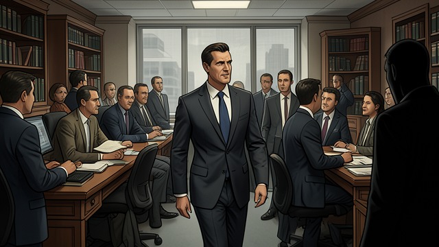 The Double’s Social Mask from "The Double". Fluency Rewarded A Skilled Arrival The double greets colleagues, offers familiar gestures, and moves easily through the office.