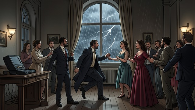 A Dance Interrupted from "The Double". The Rupture An Uninvited Partner Golyadkin suddenly asks Klara Olsufyevna to dance.