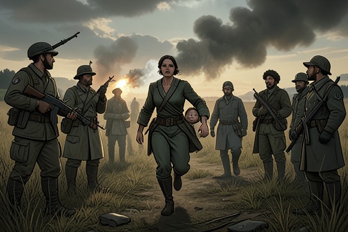 Wounded Knee Massacre from "The Master Butchers Singing Club". The Wounded Knee Massacre is the historical violence that defines Minnie’s childhood and reverberates through the lives of Step-and-a-Half, Delphine, and Roy.