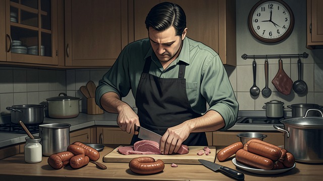 A German Butcher in America from "The Master Butchers Singing Club". Carrying the Old World West Trade travels with Fidelis Fidelis emigrates with sausages, knives, and the discipline of his family’s craft.