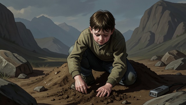 Markus Under the Earth from "The Master Butchers Singing Club". Earth as Shelter and Threat A boy enters the mound Markus digs an underground room that comforts him in grief.
