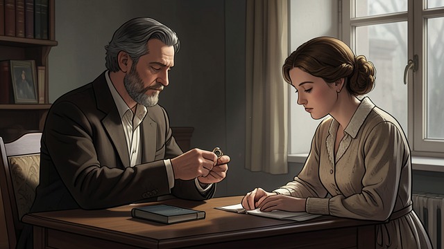 A Ring Is Offered from "The Master Butchers Singing Club". The Proposal Reappears Cyprian’s gift Cyprian gives Delphine a ring, hoping she will accept a permanent relationship.