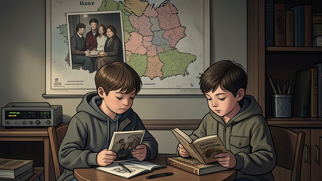 The Twins Learn Another Germany from "The Master Butchers Singing Club". A Childhood Rewritten Life with relatives Emil and Erich live with family in Germany and attend institutions shaped by the country’s political turn.
