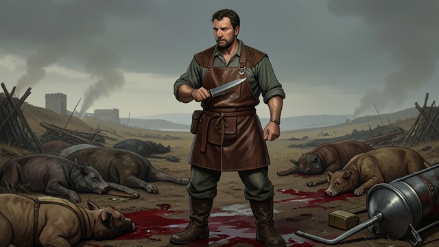 War as a Larger Killing Trade from "The Master Butchers Singing Club". The Butcher’s Vision of War A familiar language of bodies War reports and combat memories repeatedly evoke torn flesh and the machinery of slaughter.