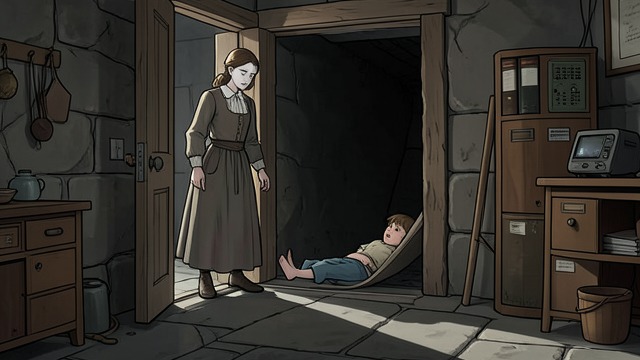 The Girl in the Cellar from "The Master Butchers Singing Club". A Name Revealed Grief has a face When Delphine asks about the child found in the cellar, Markus says her name is Ruthie.