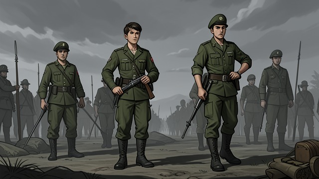 A Soldier of the Reich from "The Master Butchers Singing Club". A Youth in Uniform Military indoctrination Erich and Emil are selected for military service from Adolf Hitler Schule.