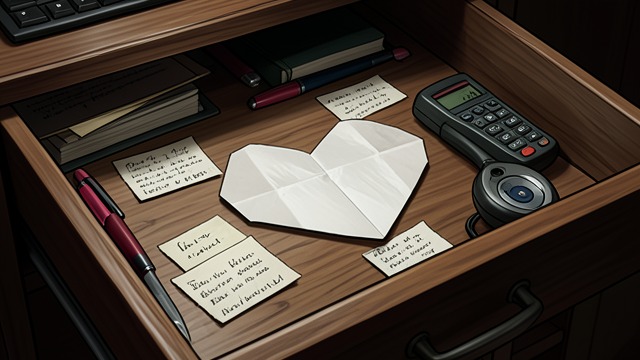 A Childhood Correspondence from "The Master Butchers Singing Club". Notes and a Valentine A private friendship Ruthie Chavers exchanges notes with Markus and gives him a small paper heart.