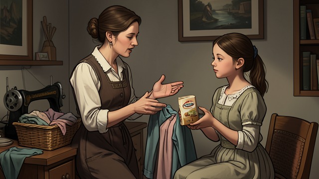 Clothes as a Welcome from "The Master Butchers Singing Club". A Gift of Belonging Delphine makes room Delphine considers giving Mazarine clothing and offers food and small forms of support.