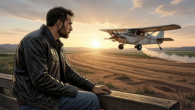 Watching the Jenny from "The Master Butchers Singing Club". The Airfield’s Pull Flight as revelation Franz watches Pouty Mannheim’s Jenny airplane lift from the ground.