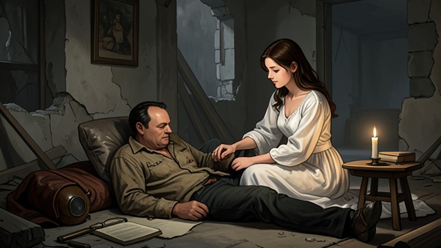 A Deathbed Song from "The Master Butchers Singing Club". Johannes Dies A last request Wounded and dying, Johannes asks Fidelis to sing. Fidelis stays with him in the ruins rather than leaving him alone.