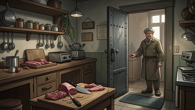 Building the Butcher Shop from "The Master Butchers Singing Club". A Trade Takes Root Skill becomes livelihood Fidelis works for Pete Kozka, then establishes Waldvogel’s Meats.