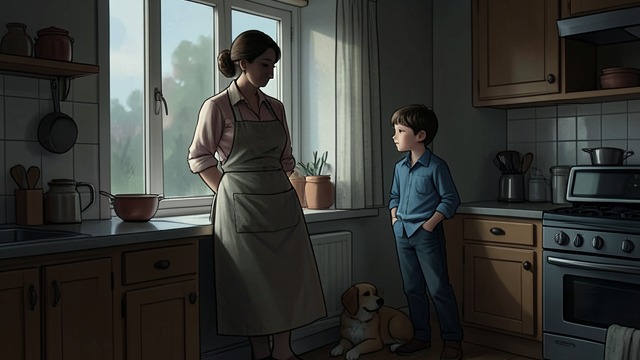 A Mother’s Fear at Enlistment from "The Master Butchers Singing Club". Letting Him Go Delphine warns him Delphine describes the bodily reality of war and begs Markus not to enter combat.