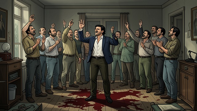 The Argus Singing Club from "The Master Butchers Singing Club". Men Gather to Sing A shared room Fidelis starts a singing club in the slaughtering room, bringing together men from across Argus.