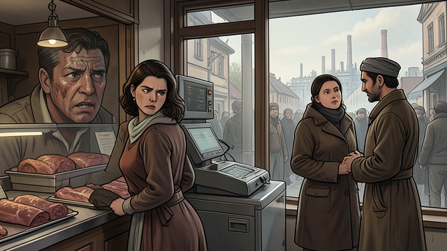 Delphine Reads the German News from "The Master Butchers Singing Club". Anxiety at the Shop Reports arrive piecemeal Delphine follows stories of persecution and political violence while Fidelis and Tante focus on family prosperity…